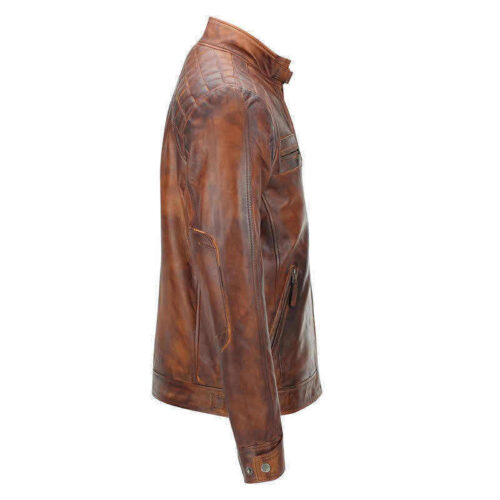 Distressed Classic Diamond Jacket - Image 3