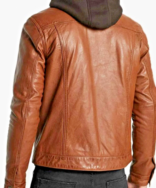 Brown Hooded jacket - Image 2