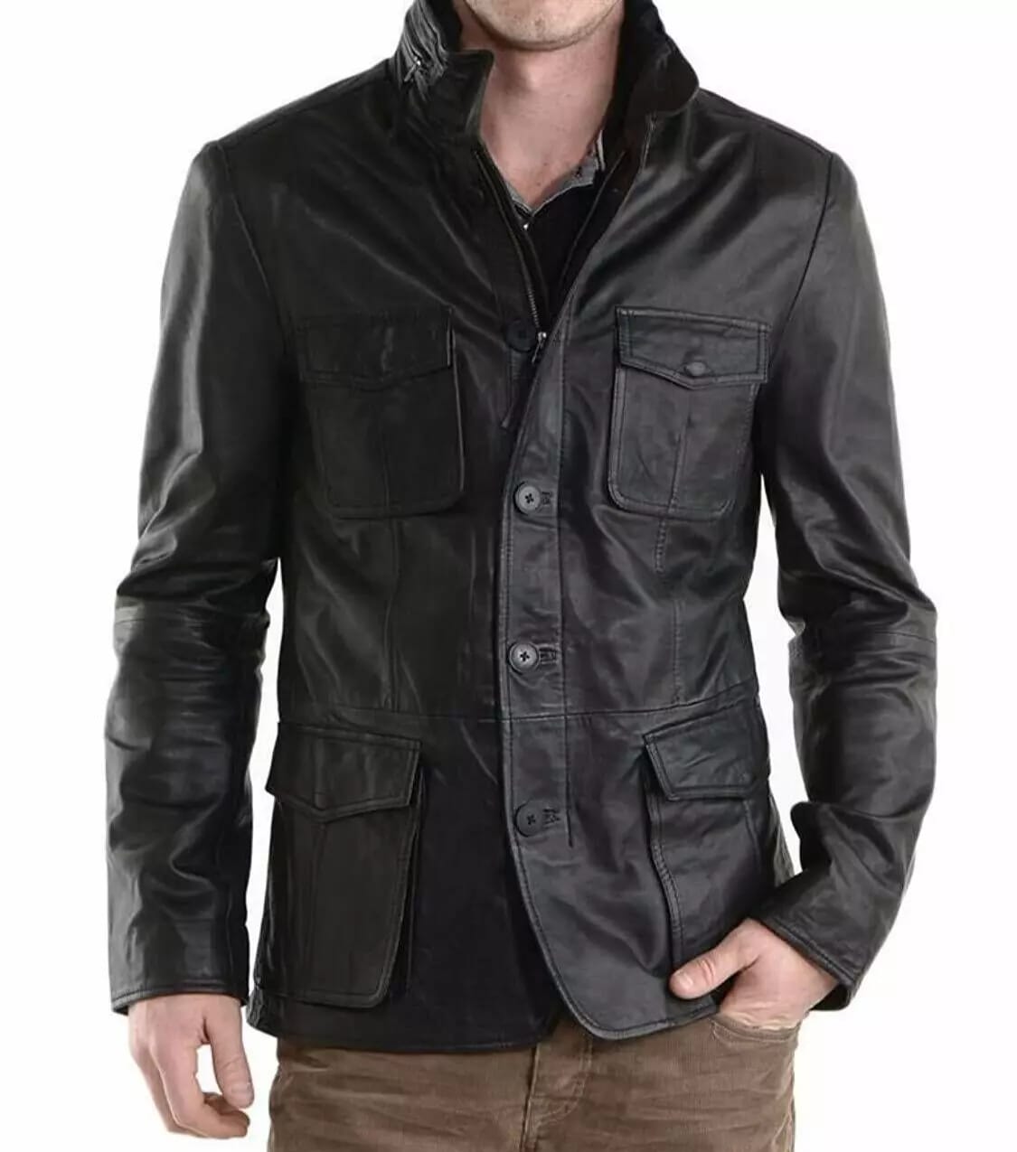 Men's Slim Fit Four Pocket Blazer Coat