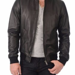 Men's Classic Bomber Biker Jacket