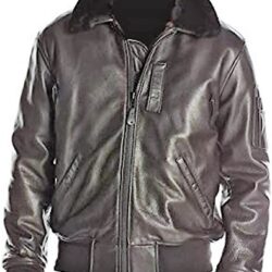 Men's WW2 Bomber Aviator BLack Jacket
